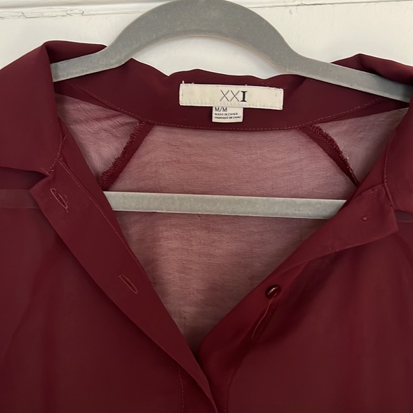 Sheer loose blouse shirt - Picture 2 of 2